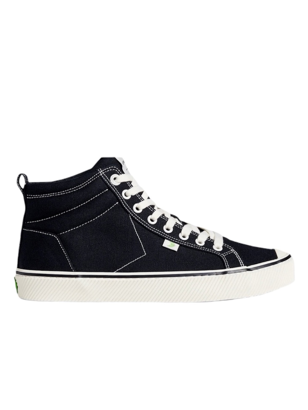 Cariuma OCA High Black Canvas Sneakers Mens 13 High Top Ethically Made Sneakers